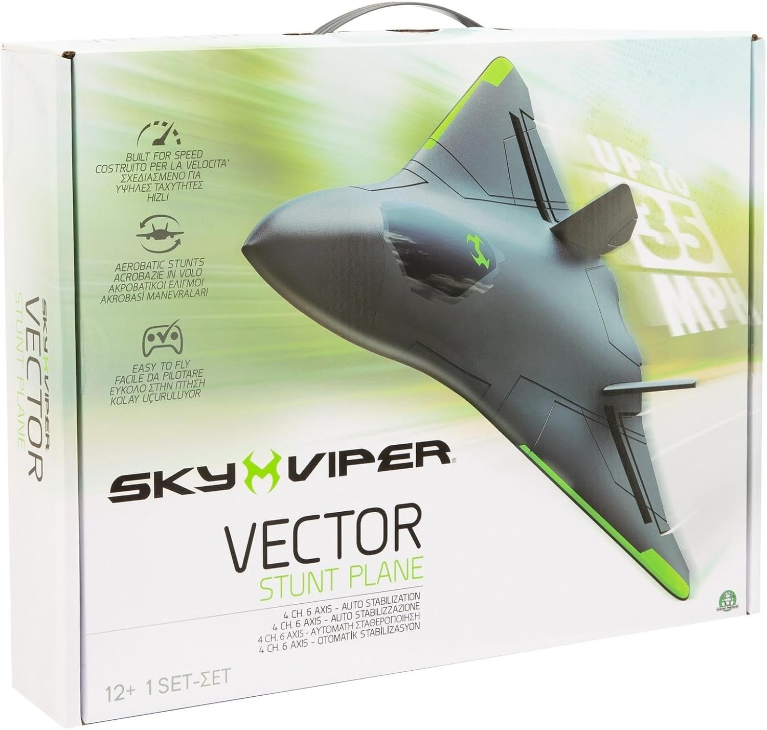 Sky Viper Vector Jet Drone 35mph Speed 600ft Range Position Hold Stunt Toy