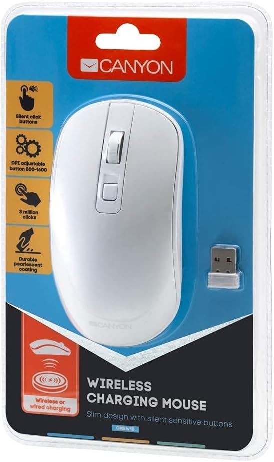 Rechargeable Wireless Mouse Silent Buttons USB Compact PC Laptop