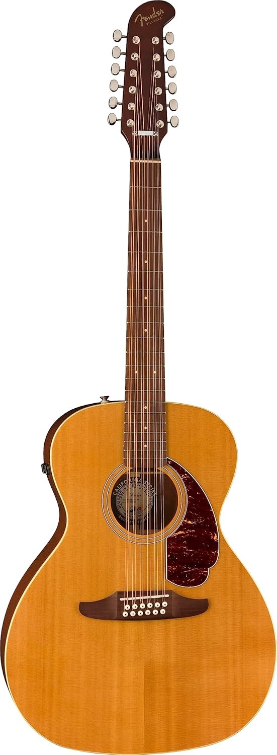 12 String Acoustic Guitar Solid Spruce Top Walnut Fingerboard