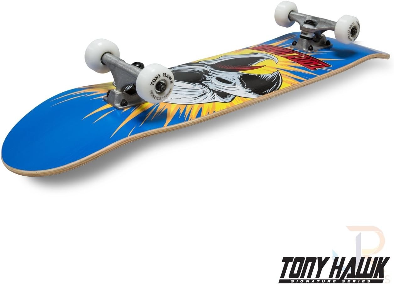 Complete Skateboard 32" Maple & Fibreglass Deck 54mm PU Wheels Blue