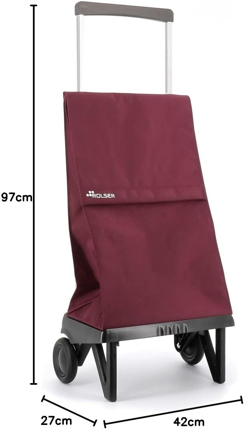 2 Wheel Folding Shopping Trolley Lightweight Aluminium Large Grocery