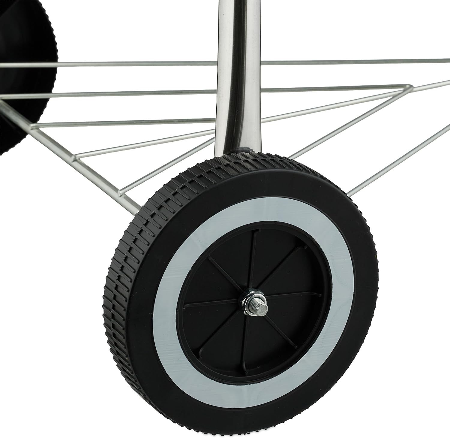 44cm Kettle Charcoal BBQ Grill with Lid, Wheels & Adjustable Air Vent