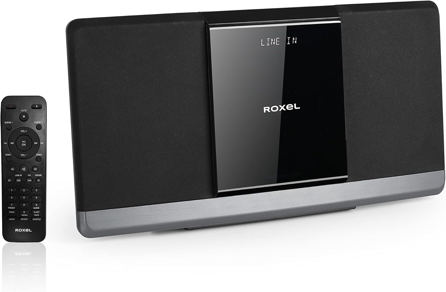 Micro HiFi CD Player DAB DAB+ FM Bluetooth 40W USB AUX Wall Mount