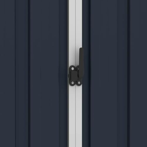 Metal Garden Shed Outdoor Storage with Double Doors & Air Vents Anthracite Grey