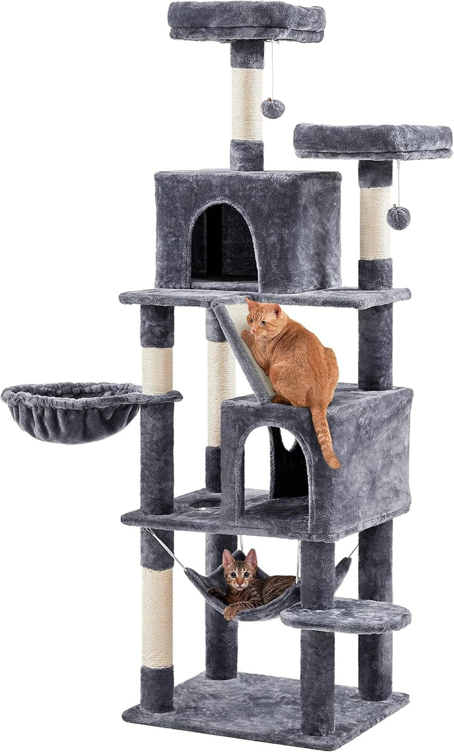 182cm Tall Cat Tree Tower Multi-Level Scratching Posts Condos Large Cats