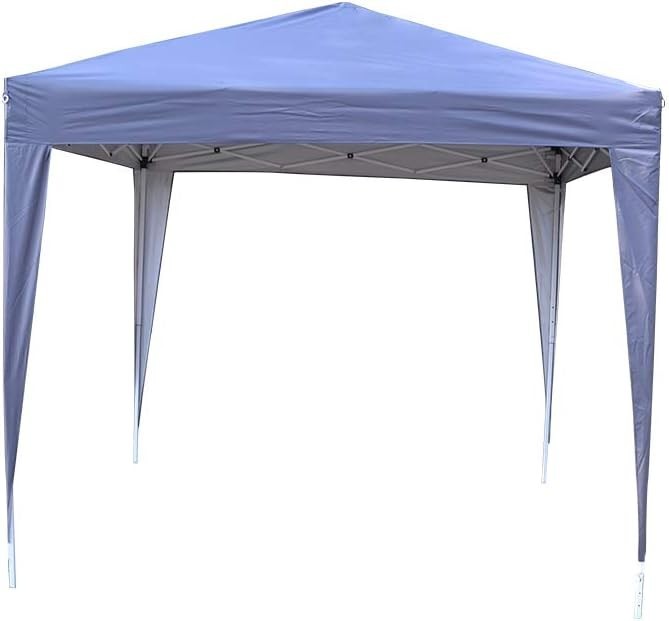 2.5x2.5m Grey Waterproof Pop Up Garden Gazebo Party Tent with Sides