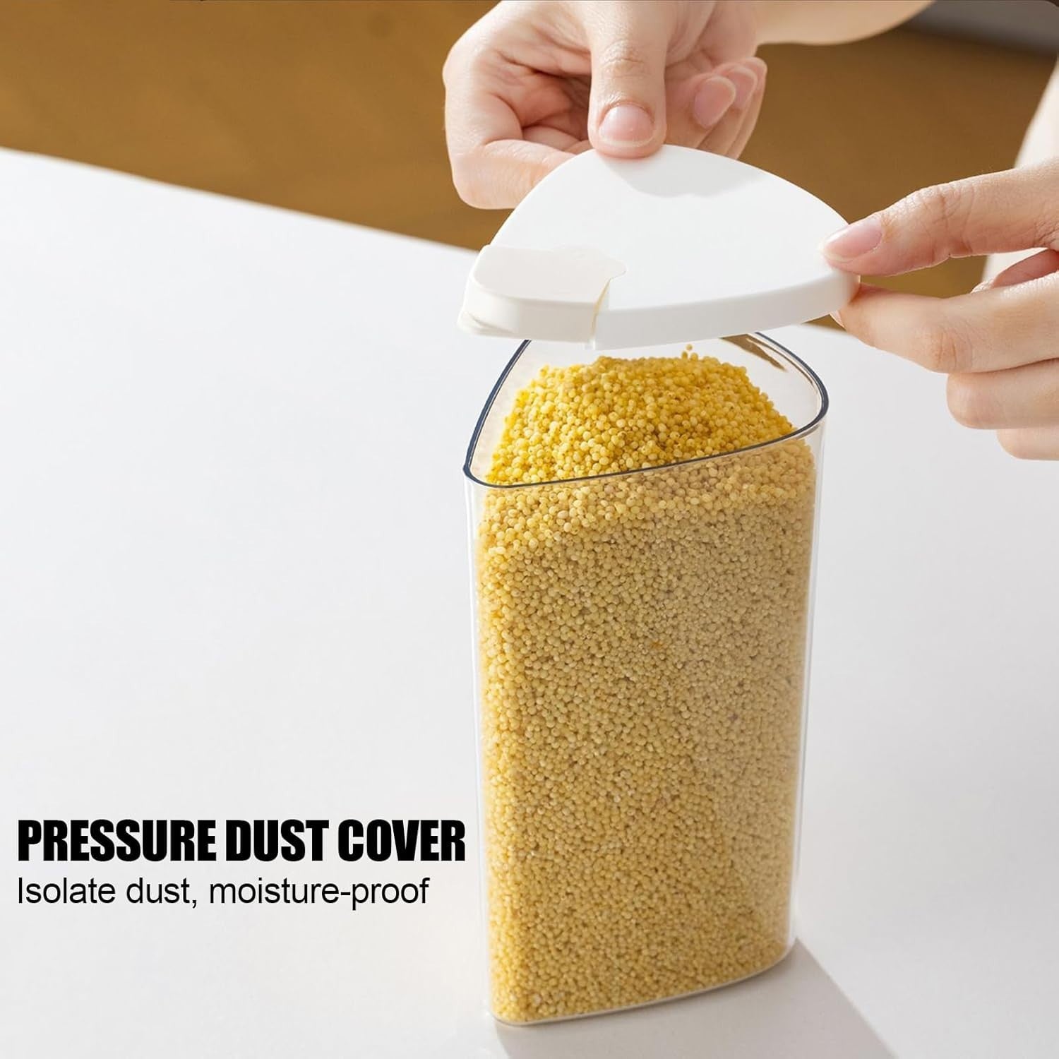 6 Grid 360° Rotating Grain Dispenser Airtight Storage