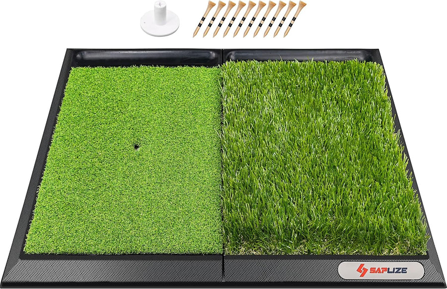 Extra Large Golf Hitting Mat Non Slip Foldable 2in1