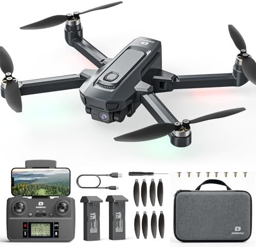 Foldable 4K GPS Drone | 40-Min Flight, Brushless Motor, Follow Me, 5G FPV