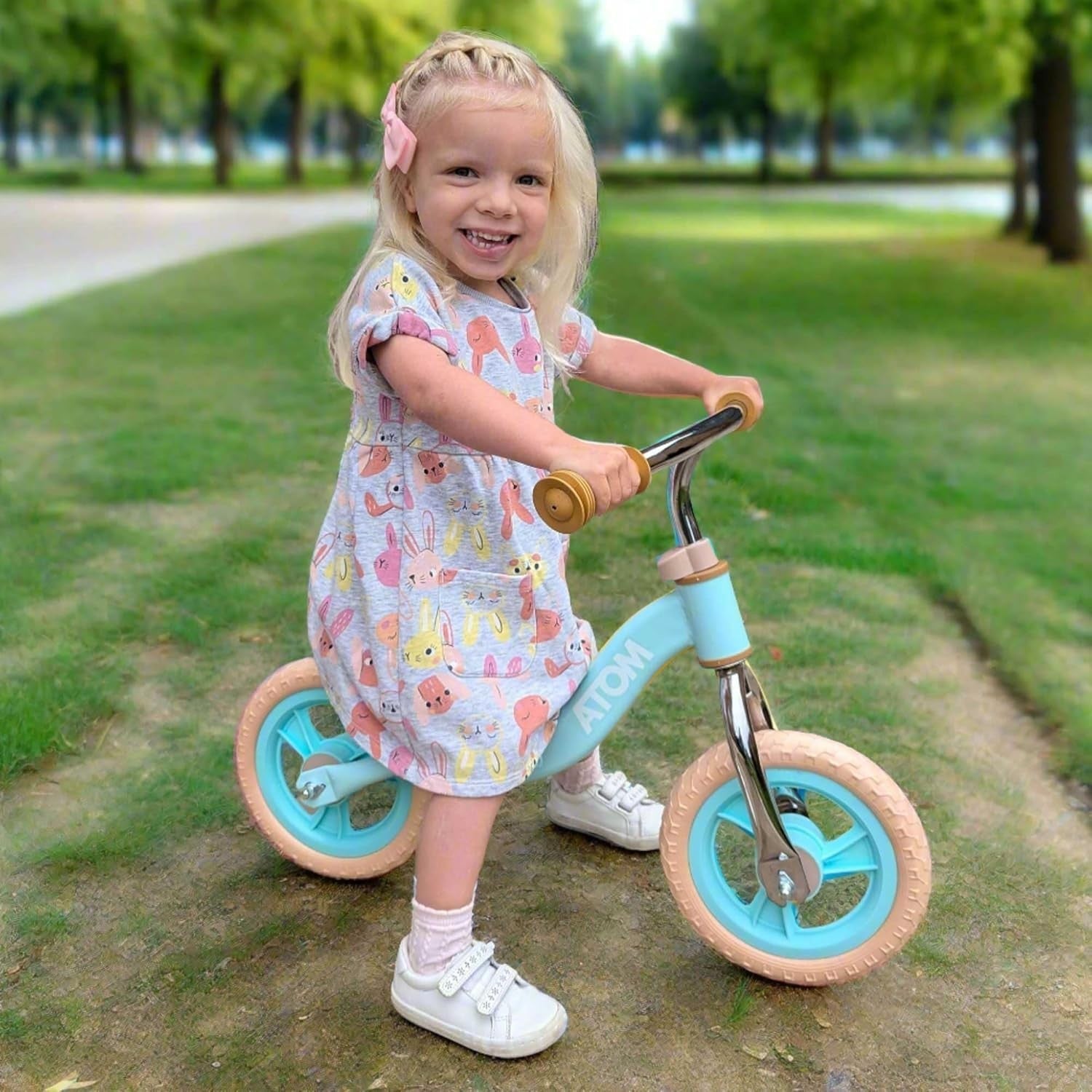 10 Inch Kids Balance Bike Lightweight Training Bicycle Adjustable Age 2+