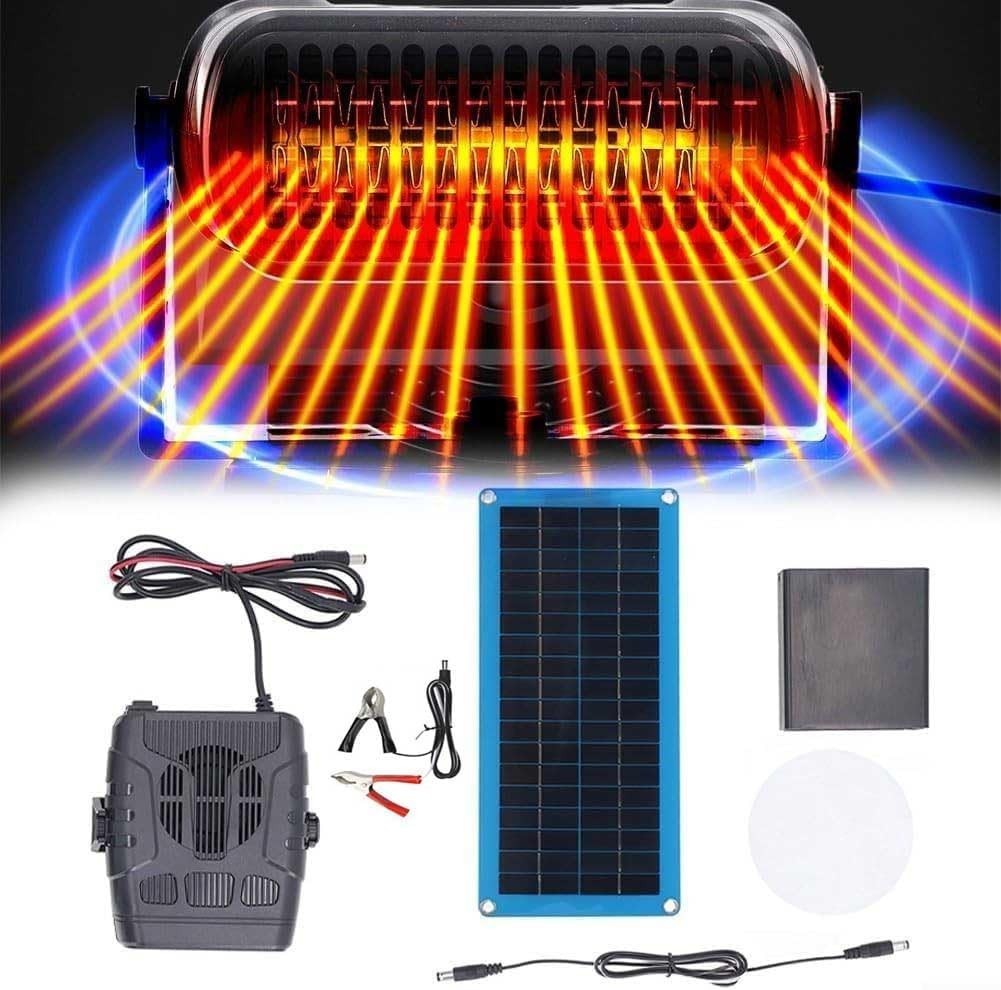 30W Solar Chicken Coop Heater Portable Outdoor Pet