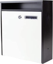 Lockable Wall Mounted Mailbox Outdoor Post Box with Newspaper Slot – Rustproof