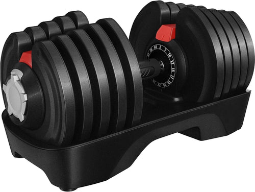 40kg Adjustable Dumbbell Pair 16-in-1 One-Hand Dial Space-Saving Gym