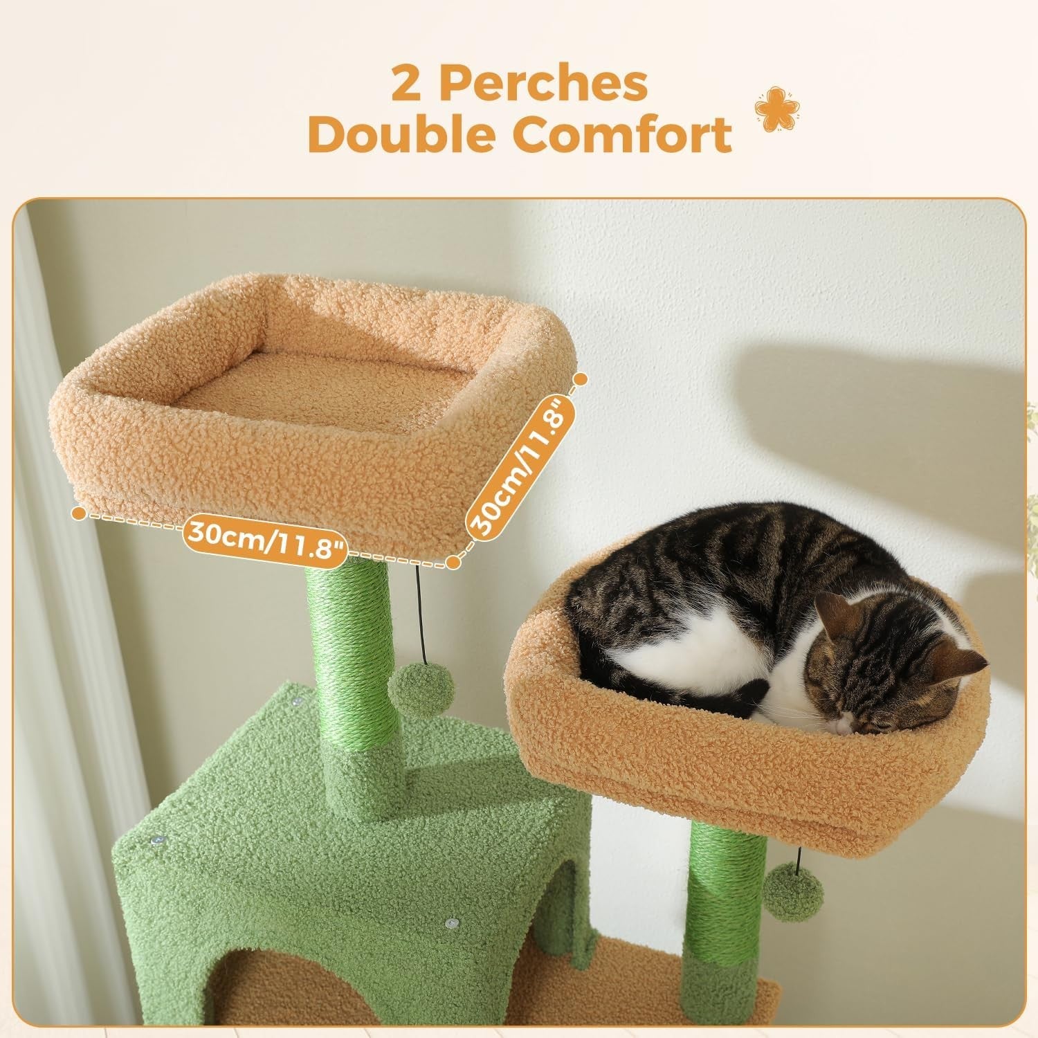 Large Cat Tree 184cm Extra Multi Level Tower With Condos & Scratching Posts