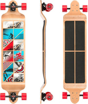 41" Drop Down Longboard Adult Beginner Maple Deck ABEC 9 69mm Wheels