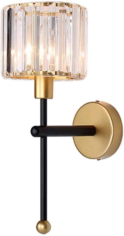 Modern Crystal Wall Sconce Light | Minimalist Bedroom & Corridor Lighting