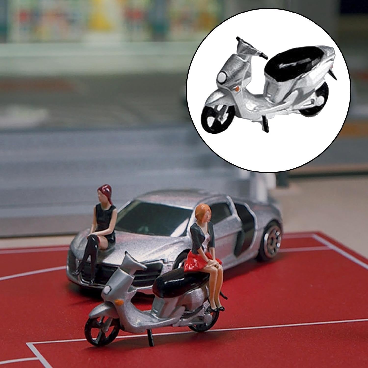 Miniature 1:64 Scale Motorcycle Model Toy – Detailed Wood Collectible Decor