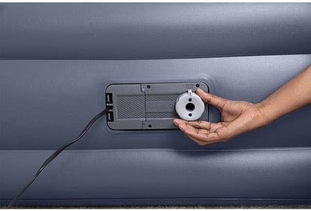Queen Airbed 89"x60"x33" Inflatable with SleekFlow Headboard & Pump