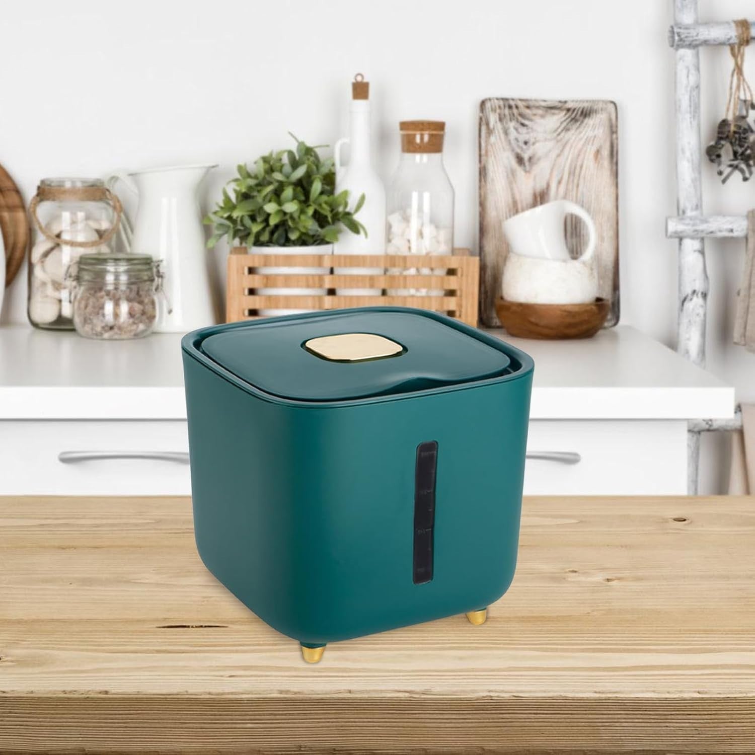 10KG Rice Dispenser Stackable Airtight Food Container Moisture Proof Bin