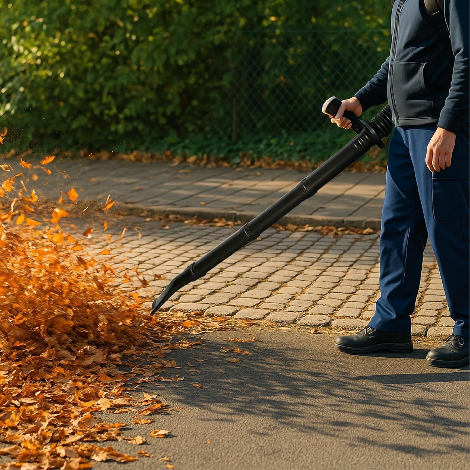 Petrol Backpack Leaf Blower 63cc 2-Stroke High Power Garden Debris Cleaner