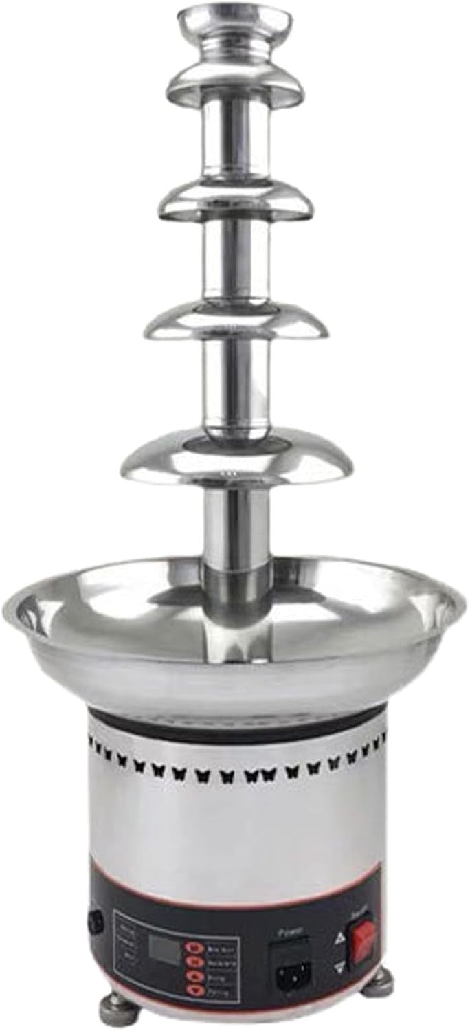 Electric 5 Tier Chocolate Fountain Fondue Machine Wedding Party Buffet