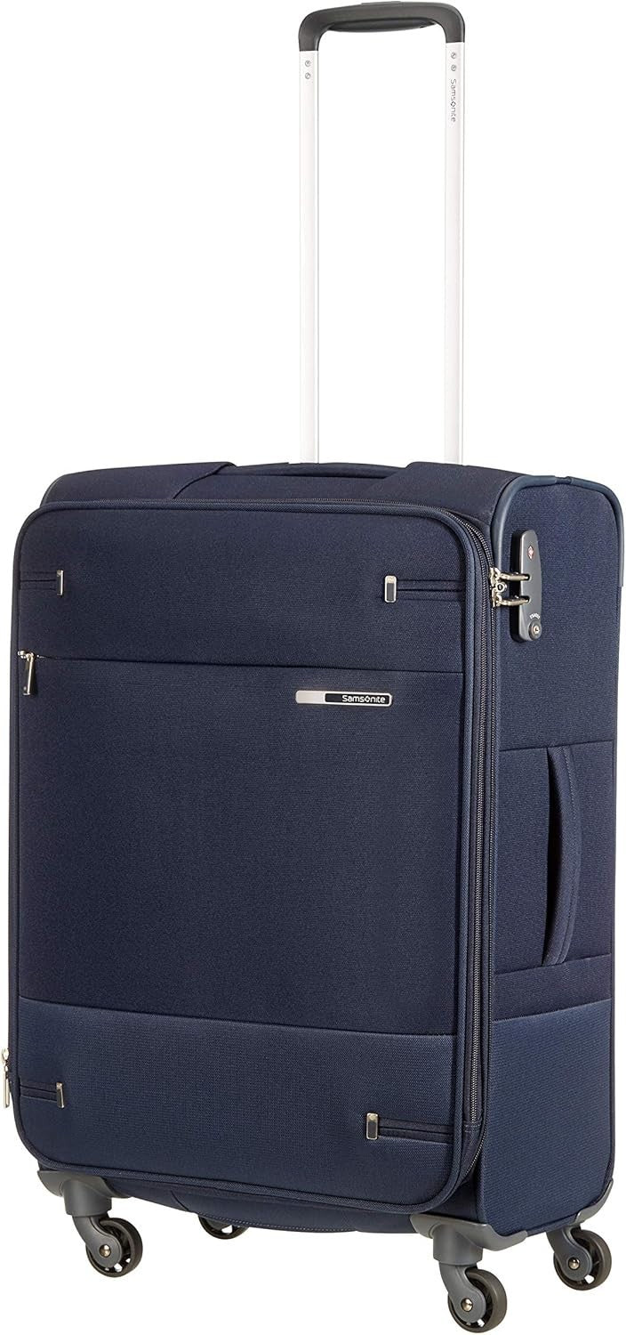 66cm Medium Soft Suitcase Lightweight Expandable 4 Wheels TSA Lock Travel Case