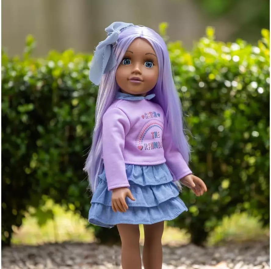46cm Fashion Doll Pastel Hair Poseable Sleepy Eyes Gift Box