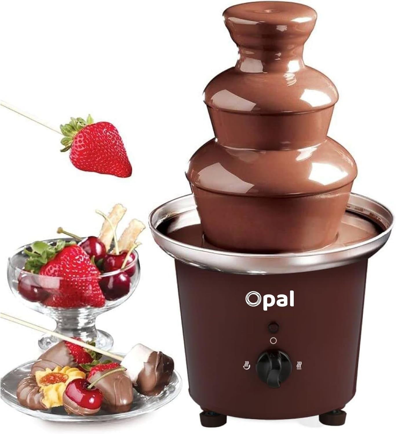 900ml Chocolate Fountain Machine 3 Tier Electric Fondue Stainless