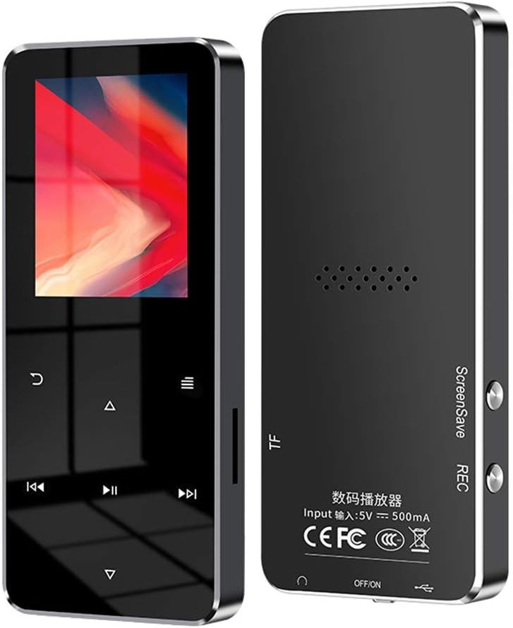 32GB Bluetooth 5.0 MP3 Player 1.8" Screen FM Radio Black