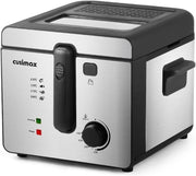 2.5L Deep Fat Fryer 1600W Easy Clean Adjustable Temp Viewing Window
