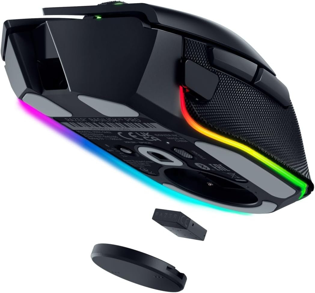 Pro Wireless Gaming Mouse 30K DPI RGB Tilt Wheel 11 Button Ergonomic