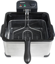 5L Deep Fat Fryer Dual Basket 2000W Adjustable Temp Viewing Window