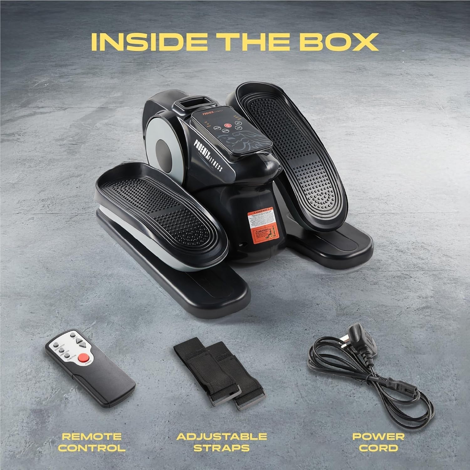 Under Desk Elliptical Pedal Exerciser for Seniors, 12-Speed, Portable & Quiet