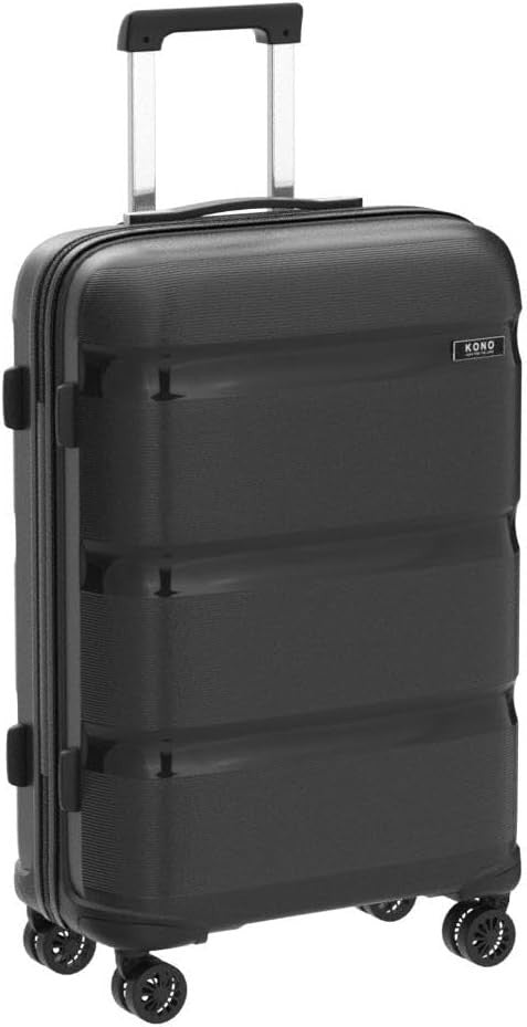 24 Inch PP Hard Shell Travel Suitcase 4 Spinner Wheels TSA Lock