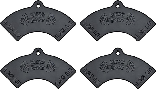1.25LB Magnetic Dumbbell Add-On Plates 4pc Micro Load Adjustable Weights