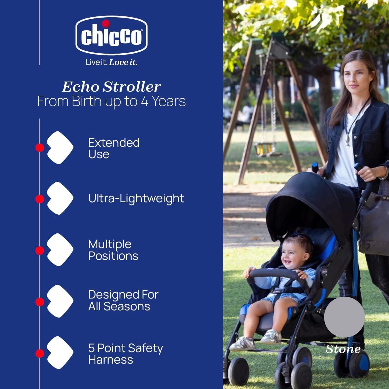 Lightweight Baby Stroller Birth–22kg, Lay-Flat, Umbrella Fold, Travel Buggy