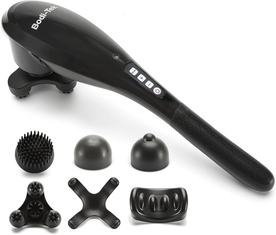 Deep Tissue Massage Gun Cordless Percussion Massager 6 Heads 5 Speeds