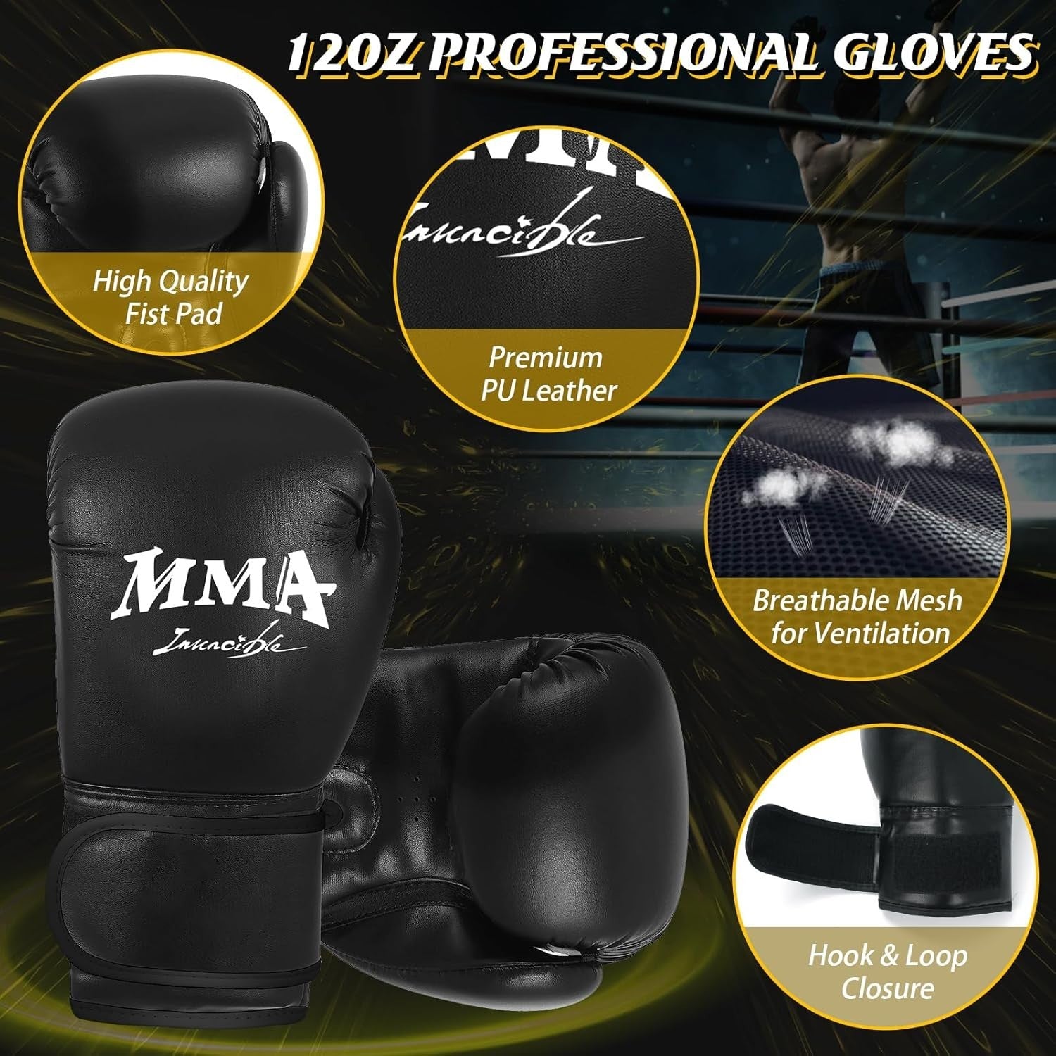180cm Self Inflating Punch Bag Built In Pump MMA Boxing Set
