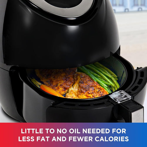 Air Fryer 3.6L Digital Touchscreen + Dual Chocolate Melting Pot Set | Healthy
