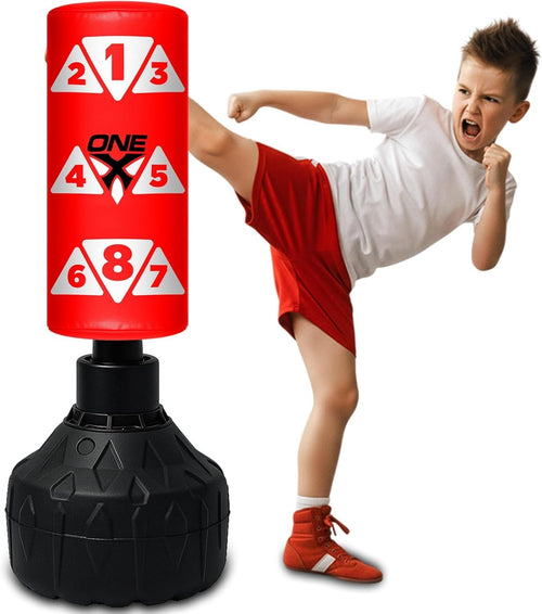 Kids Free Standing Boxing Punch Bag 3.5FT Gloves Indoor Outdoor