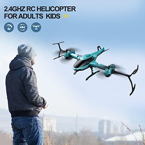 Mini Drone with 1080p Camera, RC Helicopter with 2 Batteries, Altitude Hold Toy