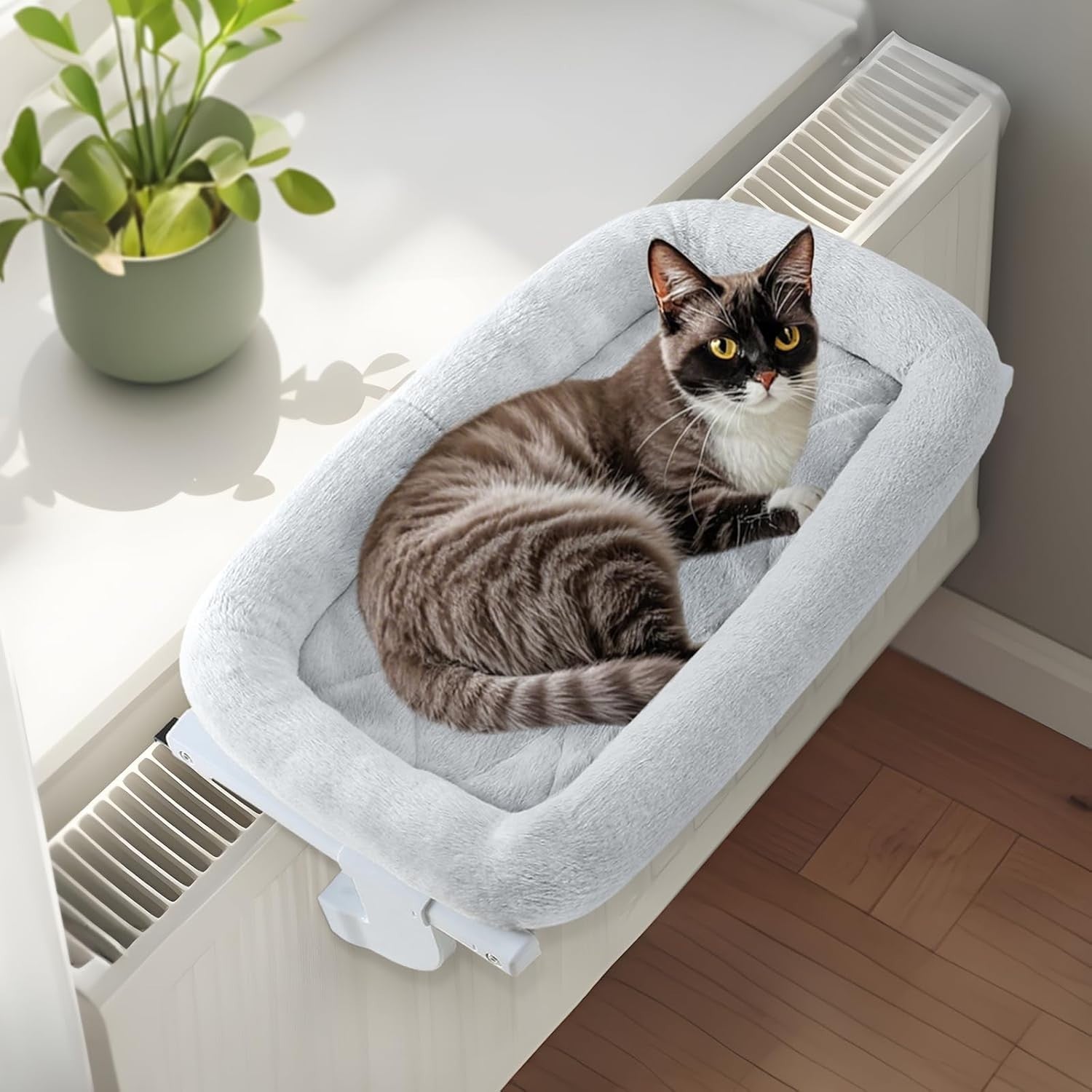 Adjustable Cat Window Radiator Hammock Bed No Drill Holds 18kg