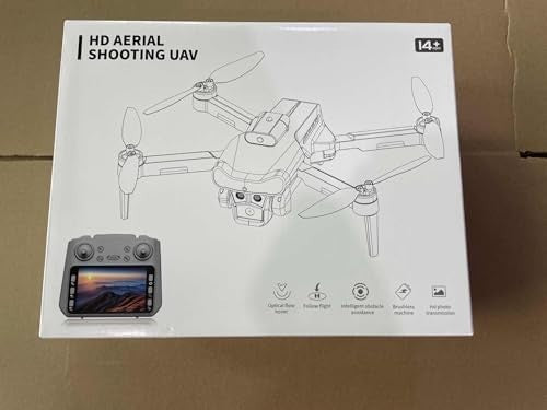 OBEST Dual Camera Drone with 4.3" LCD, Foldable RC Quadcopter, 2 Batteries