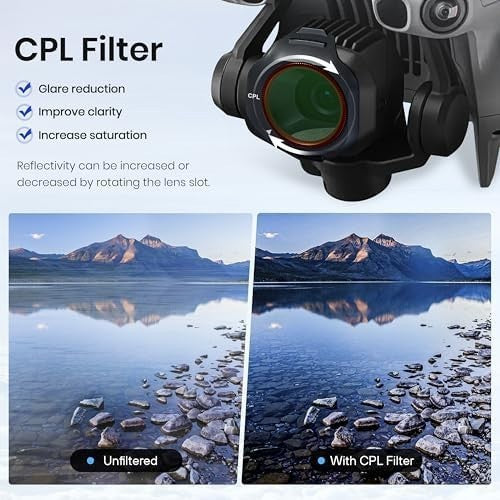 STARTRC ND/CPL Filter Set for DJI Mini 5 Pro Drone Lens 3-Pack Filter set
