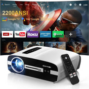 2200ANSI 4K Smart Projector Google TV WiFi6 Dolby 38W