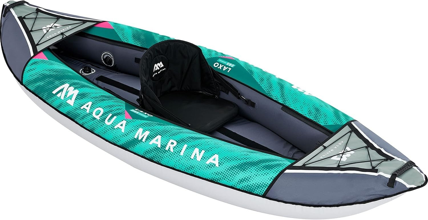 Inflatable Leisure Kayak V Hull Tracking PVC Boat w/ Handles