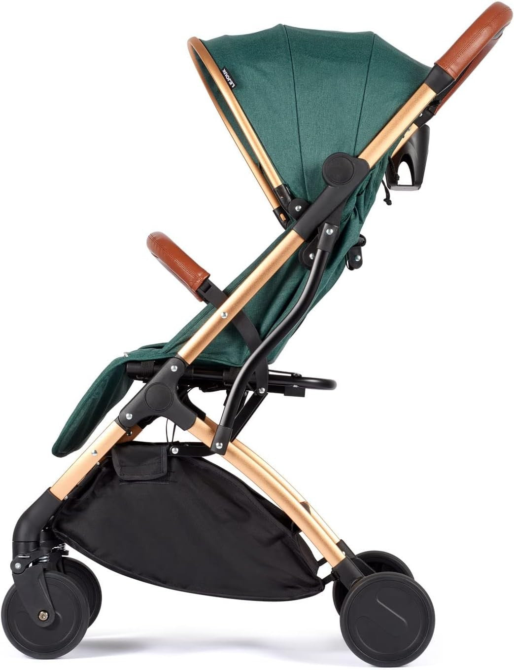 Lightweight Baby Travel Buggy One-Hand Fold Reclining Seat 0-15kg Green