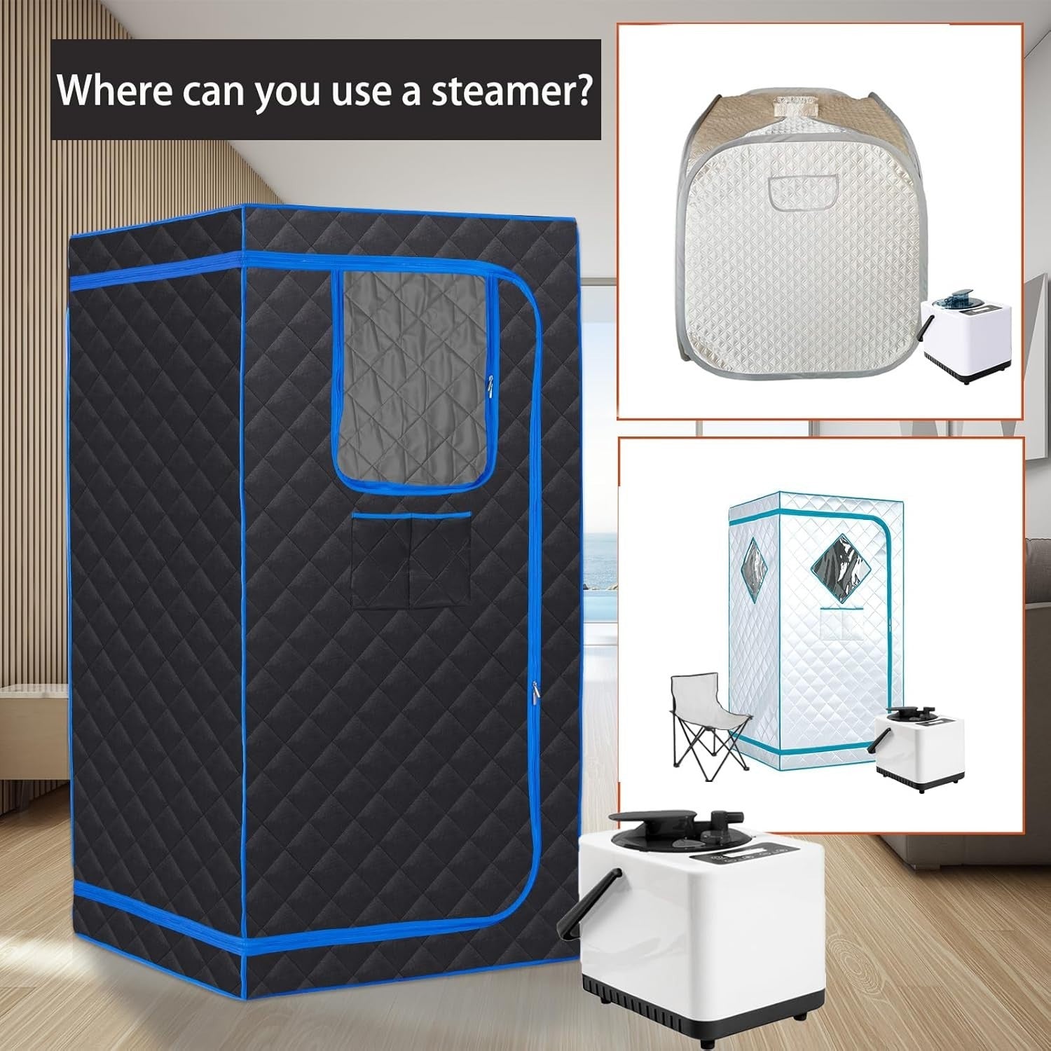 3L 1500W Sauna Steam Generator w/ Remote – Home Spa Fumigation Machine