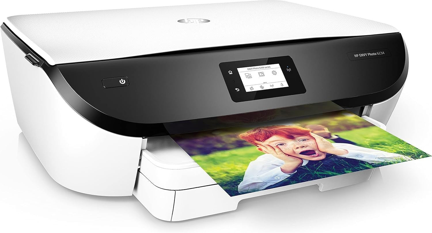 Wireless Photo Printer Envy 6234 | Colour White | Print, Copy, Scan | A4