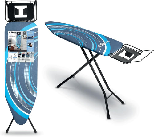 Large Ironing Board Adjustable Height Smooth Glide Cover Non Slip Feet